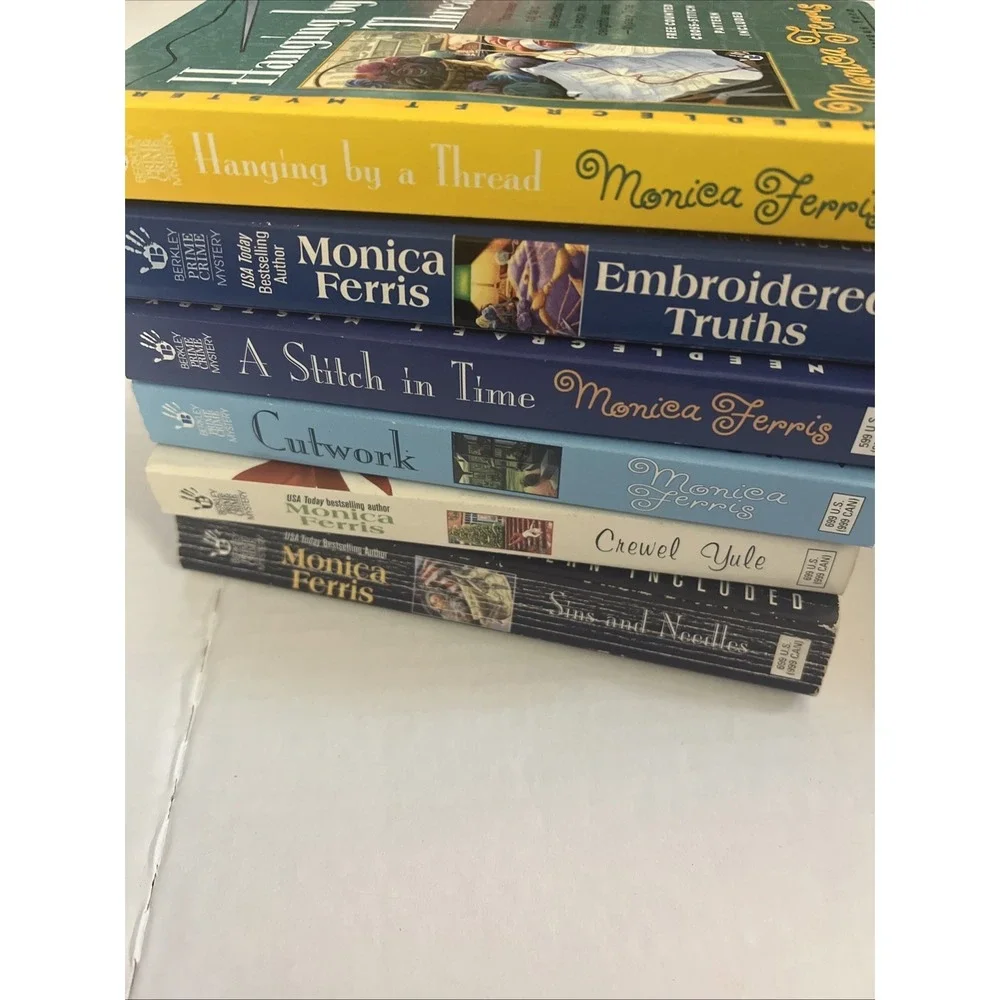 Lot of 12 PB in Needlecraft Mystery Series by Monica Ferris